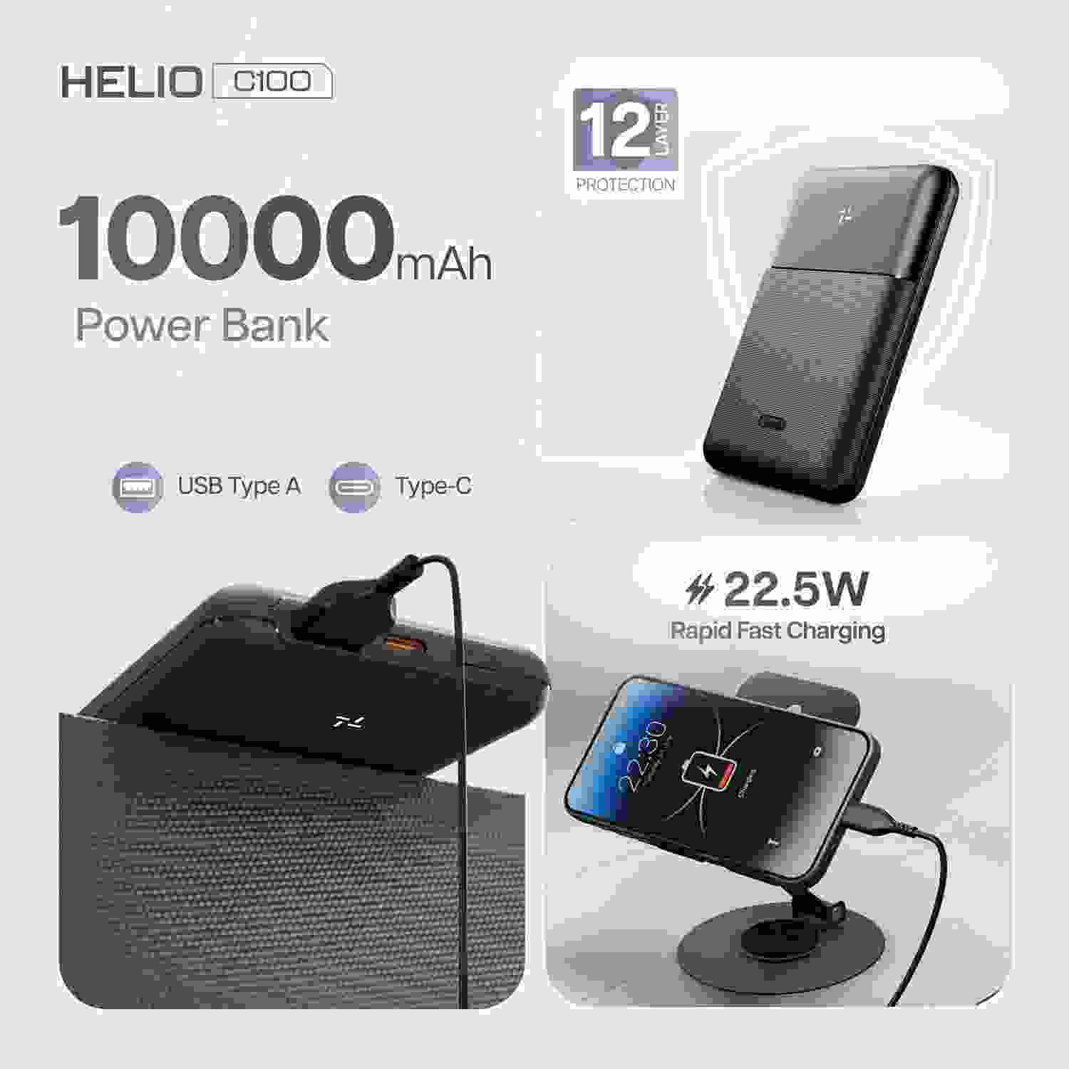 Geonix Helio C100 10000 mAh Power Bank