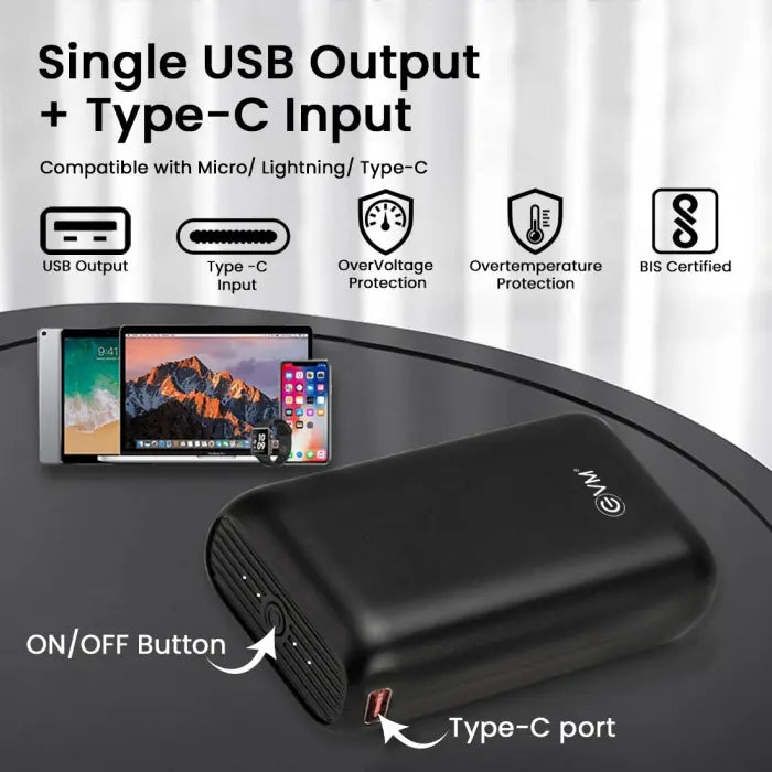 EVM Enfast Puls10000 mAh Power Bank