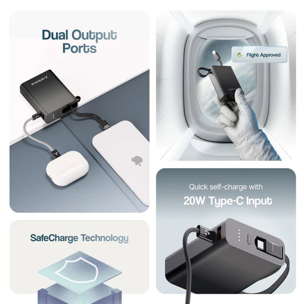 Ambrane MiniCharge 11 10000 mAh Power Bank