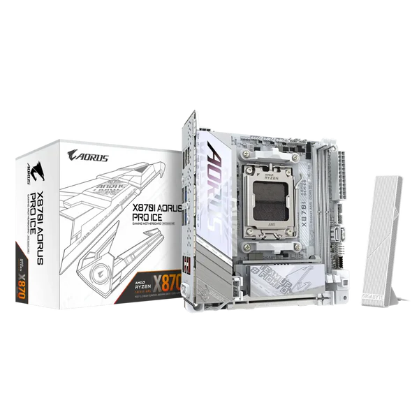 GIGABYTE X870I Aorus Pro ICE DDR5 AMD Motherboard (White)