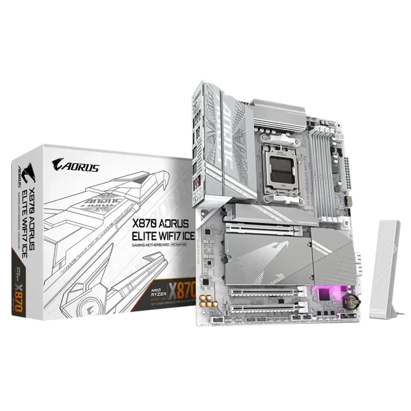 GIGABYTE X870 AORUS ELITE WIFI7 ICE DDR5 AMD Motherboard ( White )