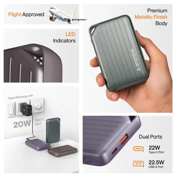 Ambrane Line 20 20000 mAh Power Bank