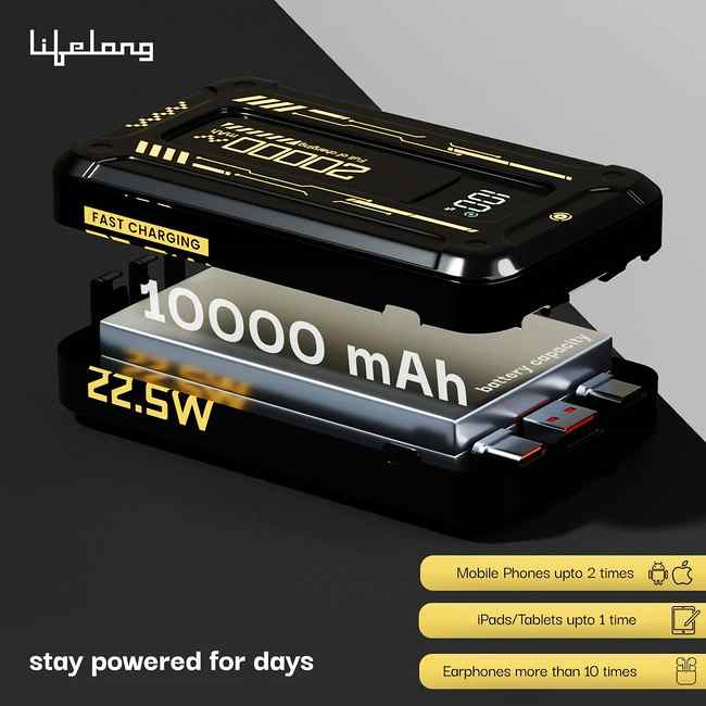 Lifelong Armour 20000 mAh Power Bank