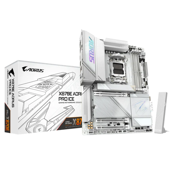 GIGABYTE X870E Aorus Pro ICE WIFI7 DDR5 AMD Motherboard ( White )