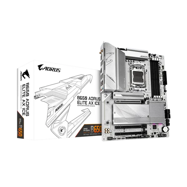 GIGABYTE B650 Aorus Elite AX ICE DDR5 AMD Motherboard ( White )