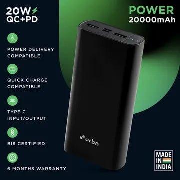 URBN UPR201 20000 mAh Power Bank