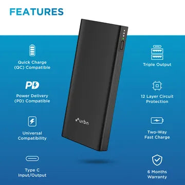 URBN 10000 mAh Power Bank