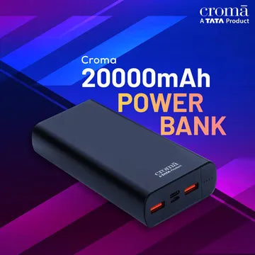 Croma CRSP20MPBA040602 20000 mAh Power Bank