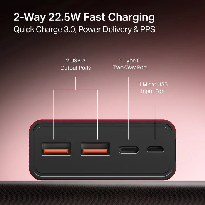 boAt EnergyShroom PB400 20000 mAh Power Bank