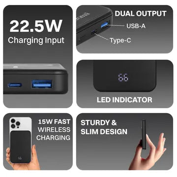 Croma CRSP10WPBA304304 10000 mAh Power Bank