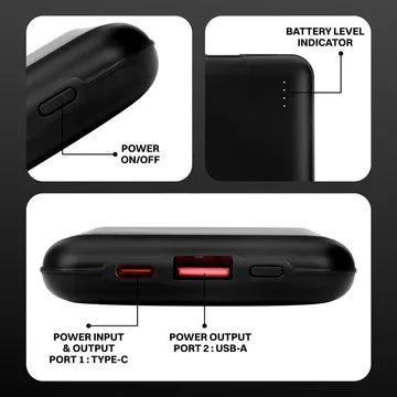 Croma CRSP10SPBA281204 10000 mAh Power Bank