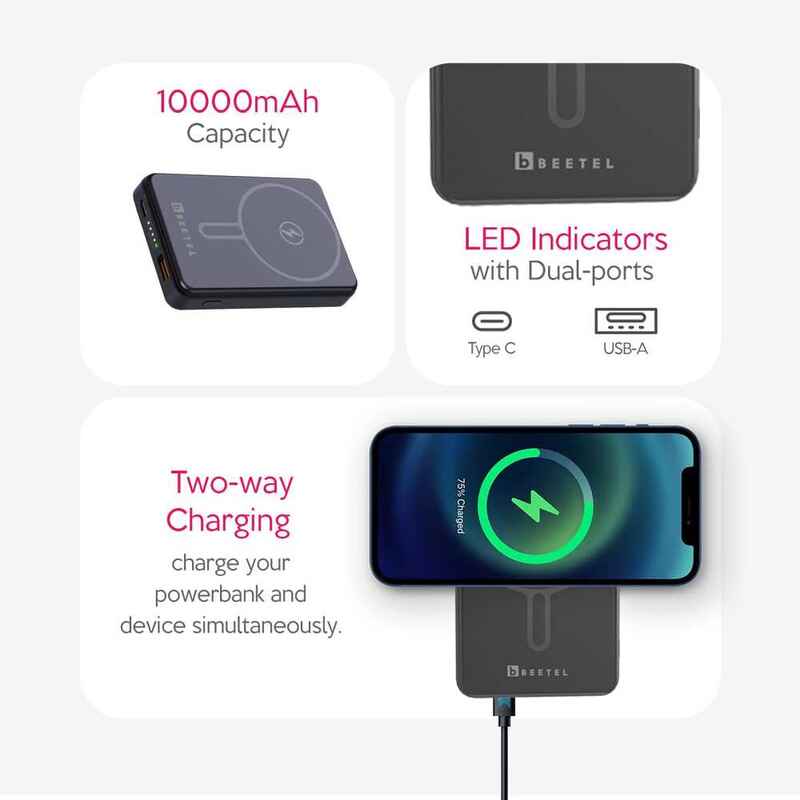 Beetel MagVibe WB10 10000 mAh Power Bank