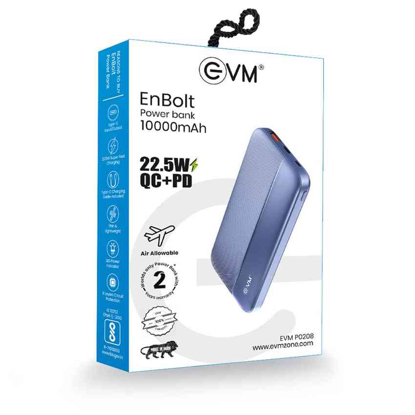 EVM Enbolt 10000 mAh Power Bank