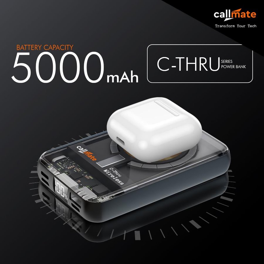 Callmate C-Thru 5000 mAh Power Bank