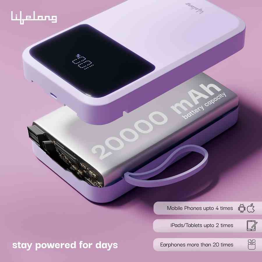 Lifelong ZenCharge 20000 mAh Power Bank