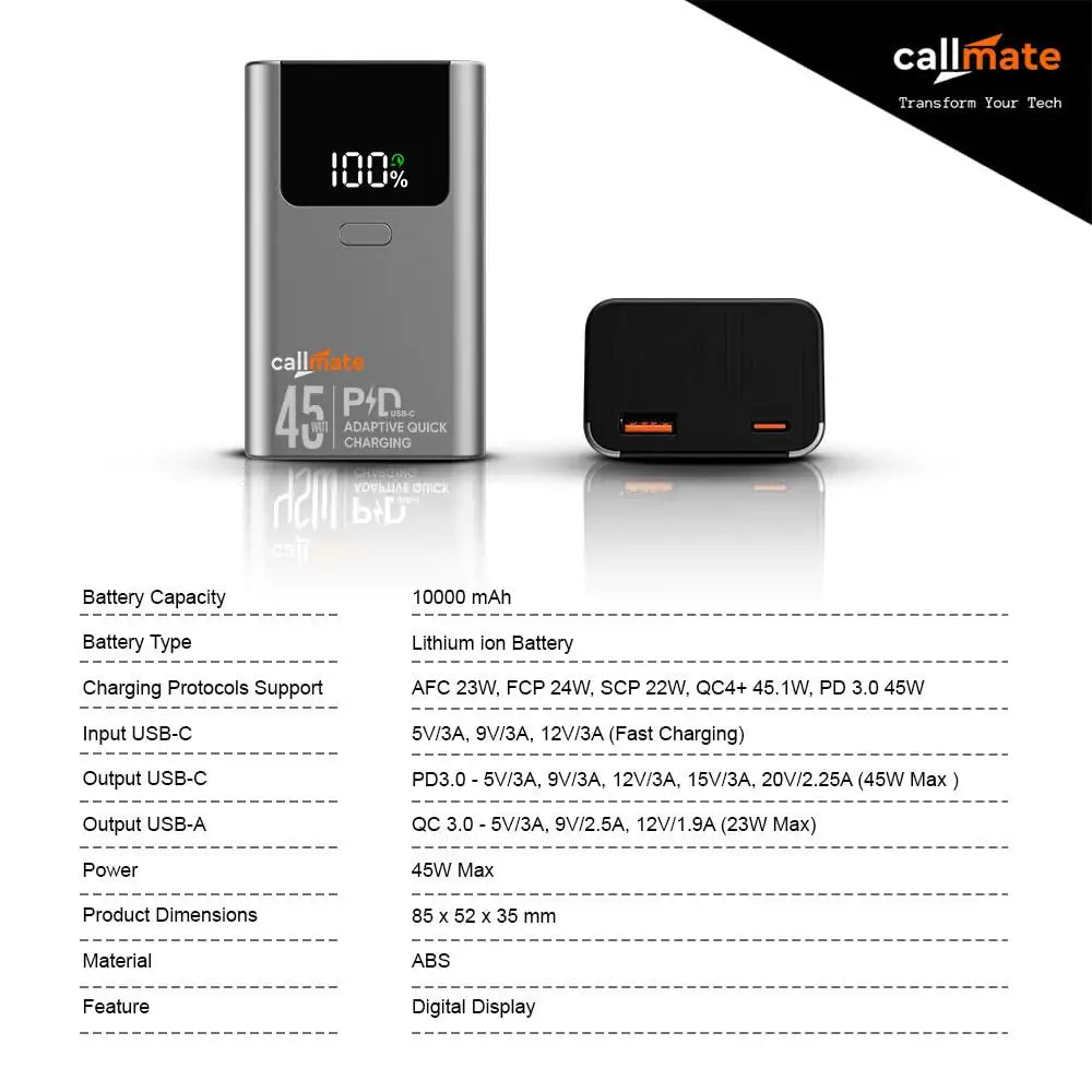 Callmate Vanguard Mini 10000 mAh Power Bank