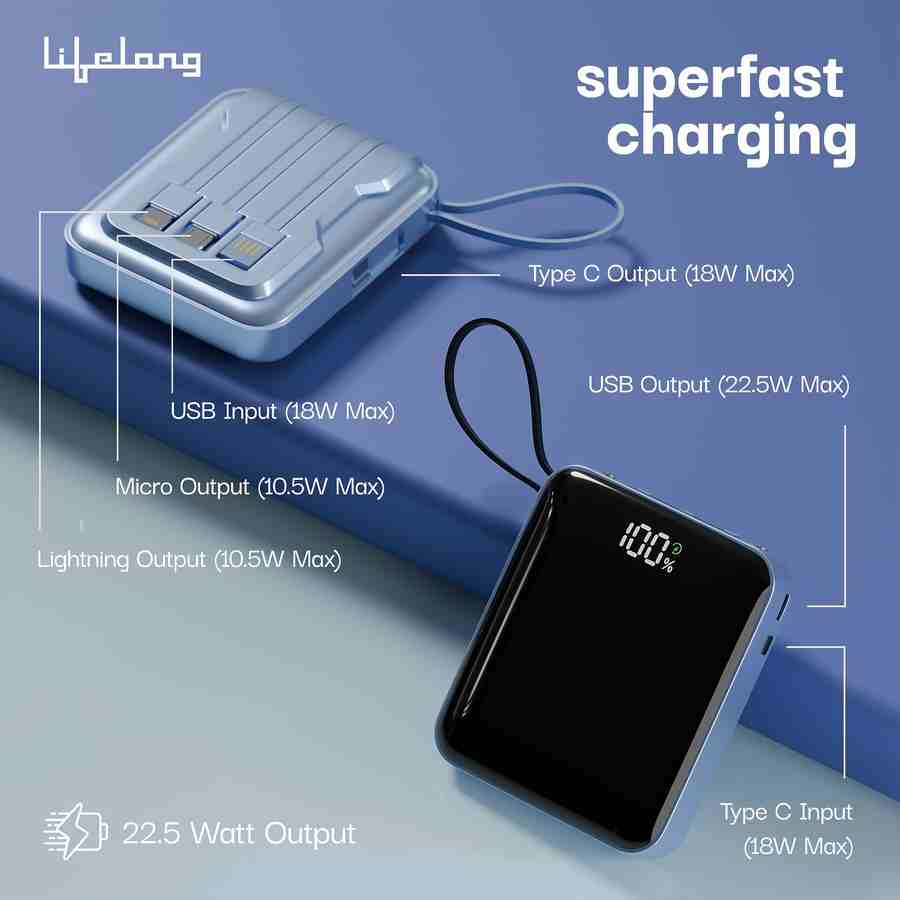 Lifelong Pulse 10000 mAh Power Bank