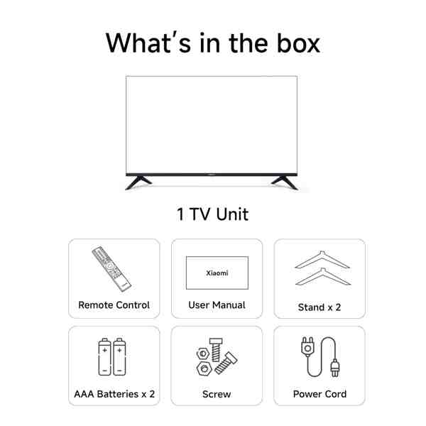 Xiaomi X Series 2025 43 inch Ultra HD 4K Smart LED TV (L43MB-AIN)