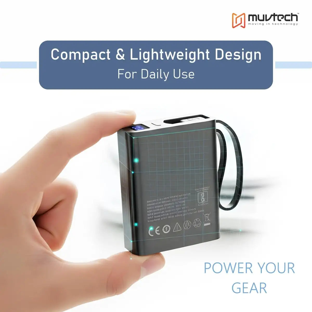 MuvTech Mini Tank 10000 mAh Power Bank