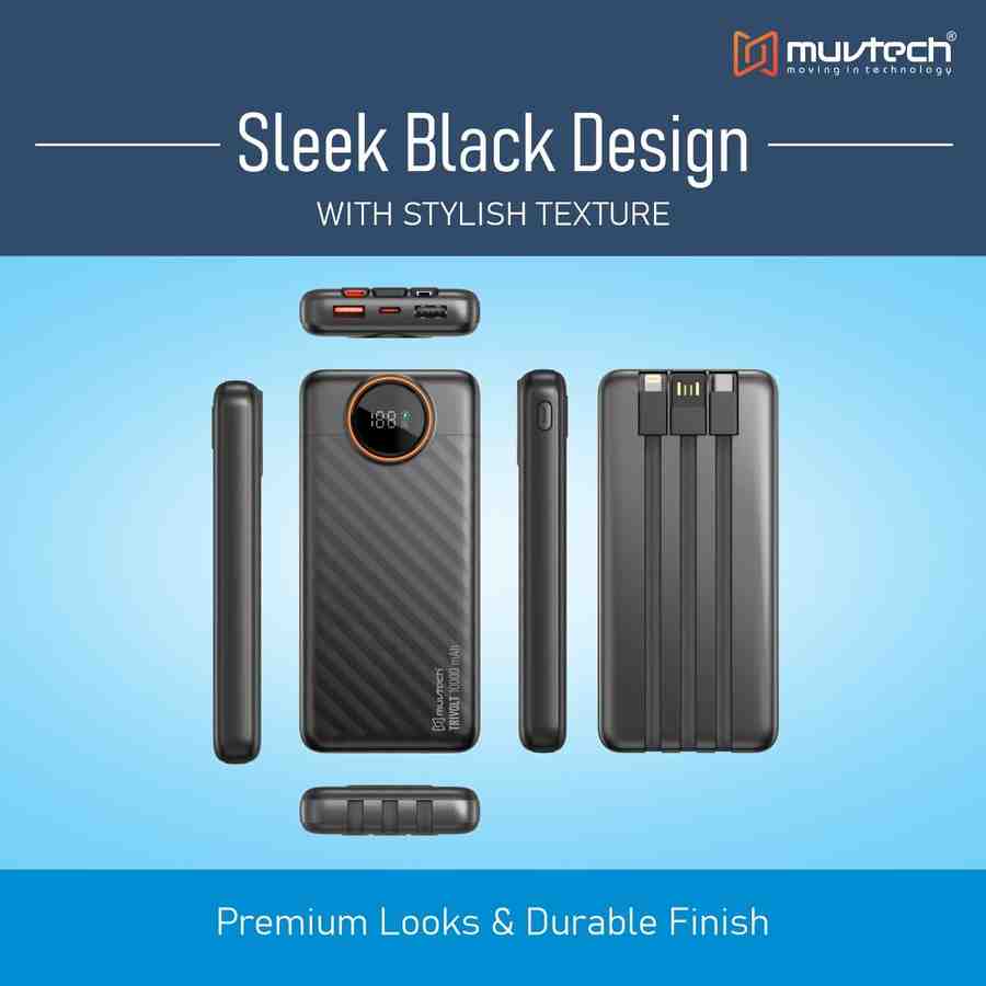 MuvTech TriVolt 10000 mAh Power Bank