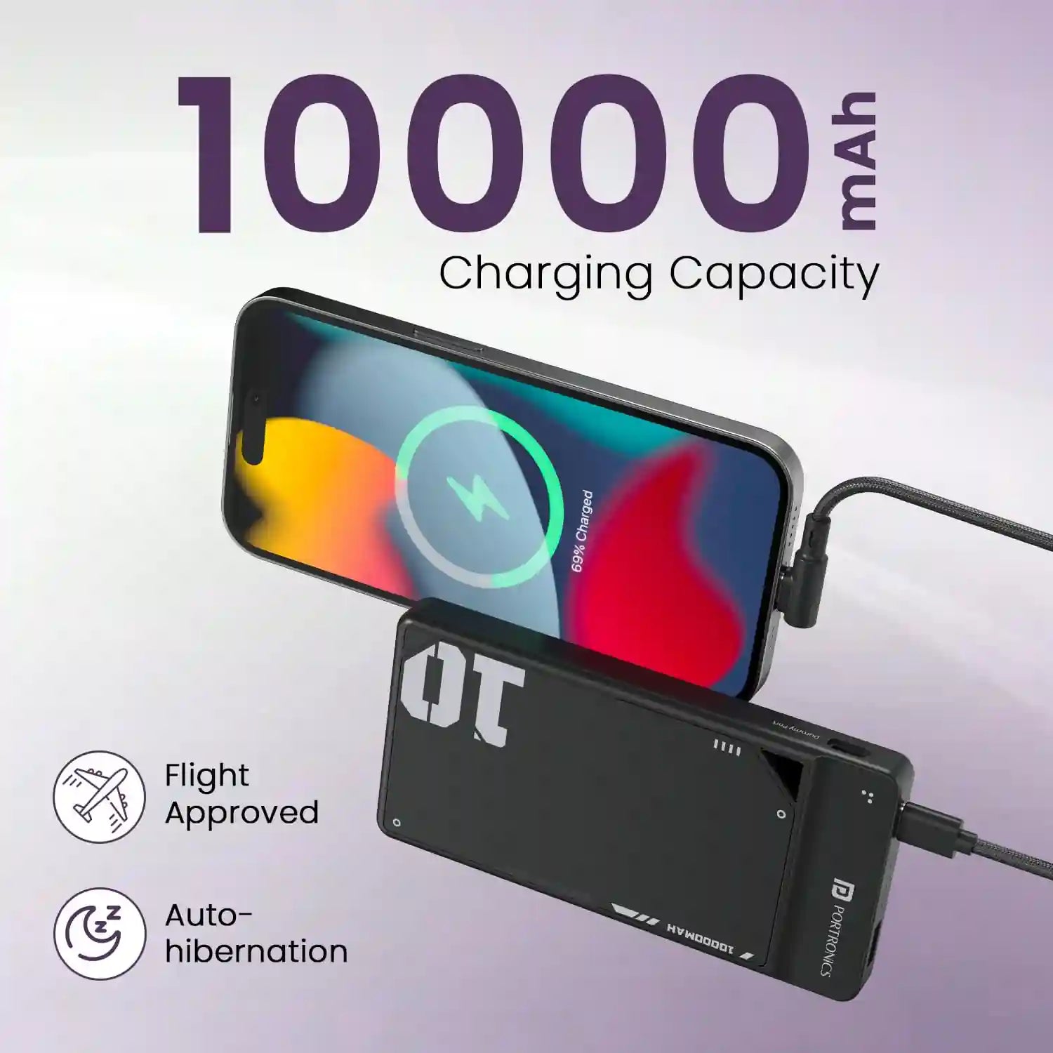 Portronics Luxcell UNO 10K 10000 mAh Power Bank