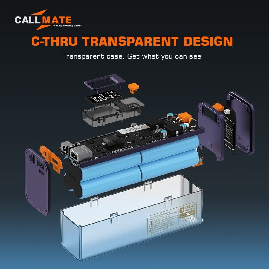 Callmate C-Thru 20000 mAh Power Bank