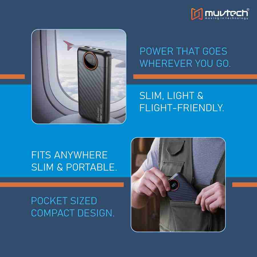 MuvTech TriVolt 10000 mAh Power Bank