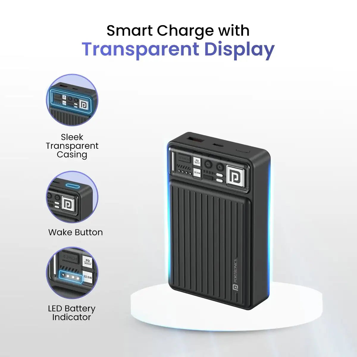 Portronics Luxcell Mini 20K 20000mAh Power Bank
