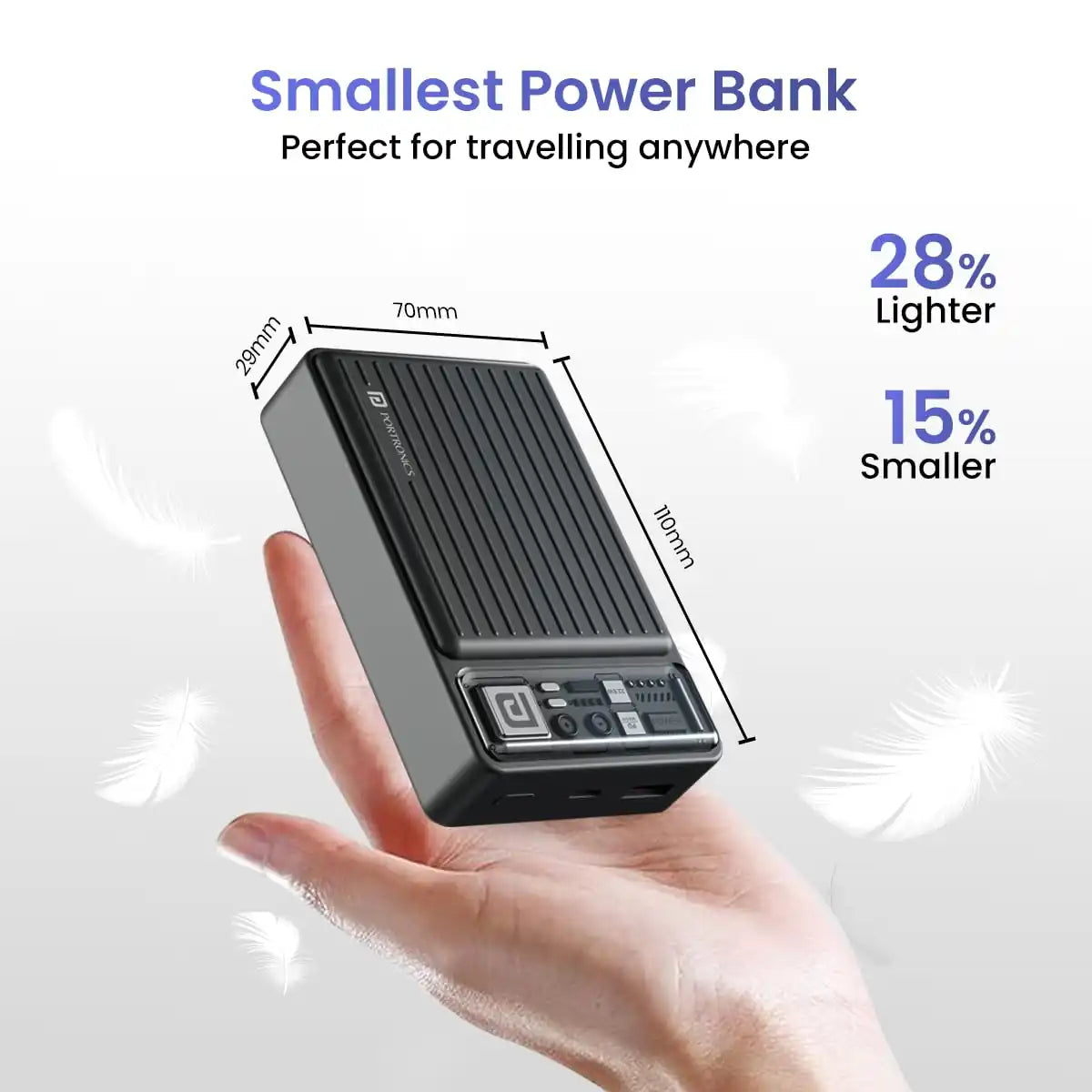Portronics Luxcell Mini 20K 20000mAh Power Bank