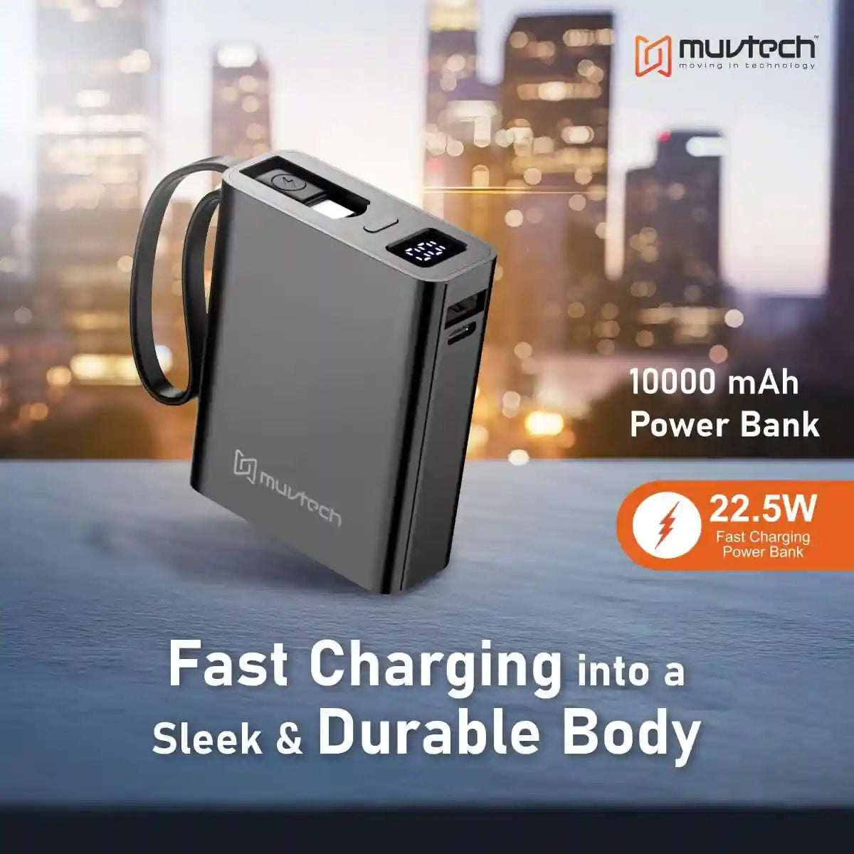 MuvTech Mini Tank 10000 mAh Power Bank