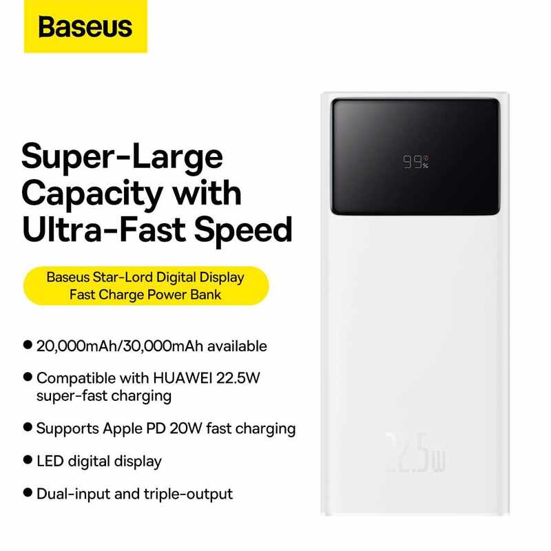 Baseus Star-Lord 30000 mAh Power Bank