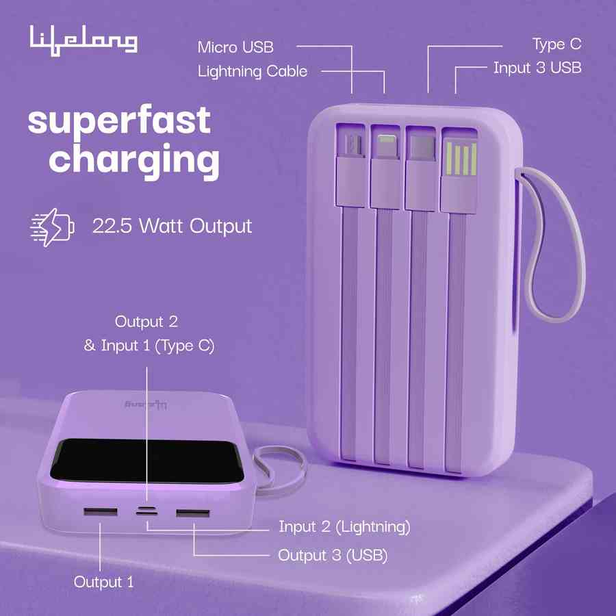 Lifelong ZenCharge 10000 mAh Power Bank