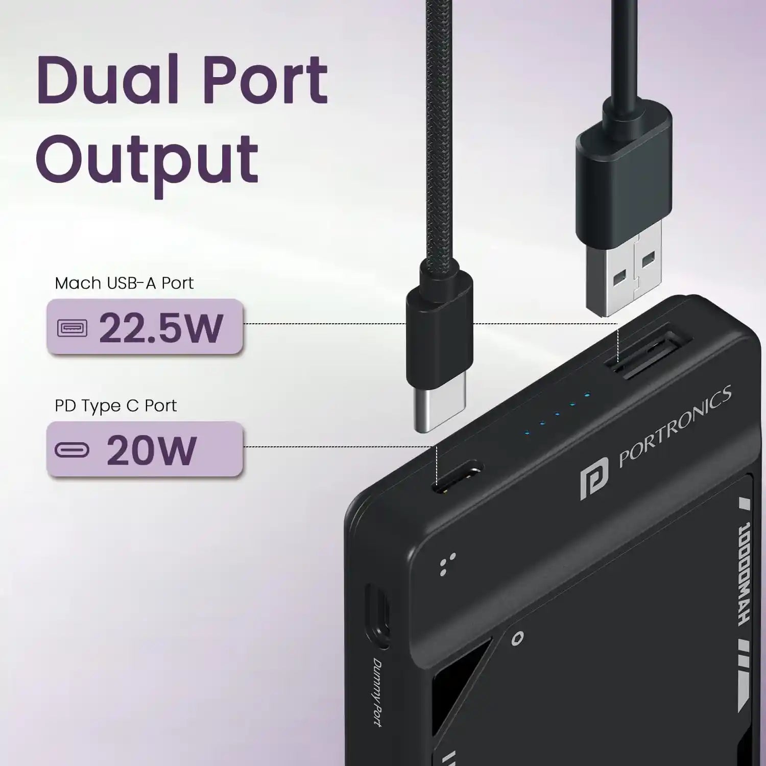 Portronics Luxcell UNO 10K 10000 mAh Power Bank