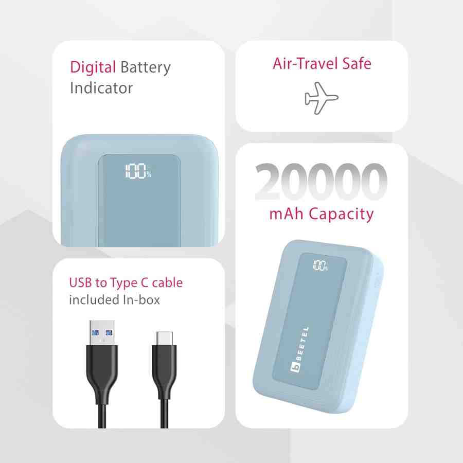 Beetel Volte Nano PB20N 20000 mAh Power Bank