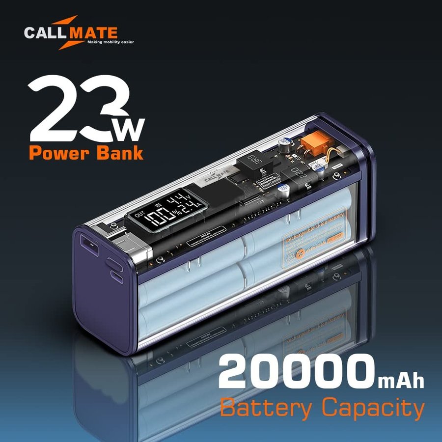 Callmate C-Thru 20000 mAh Power Bank