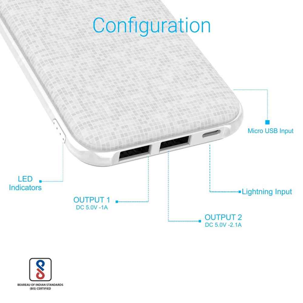 Portronics Power Slice 7 Dual Input 7000 mAh Power Bank
