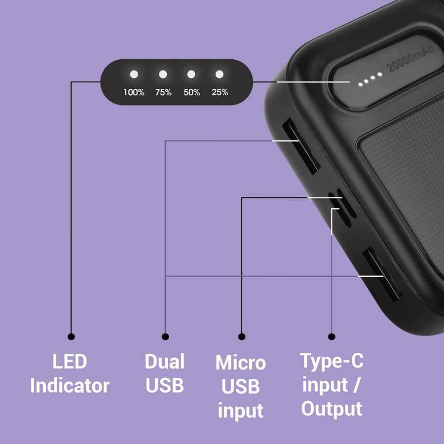 Zebronics Zeb-MB20000R2 20000 mAh Power Bank