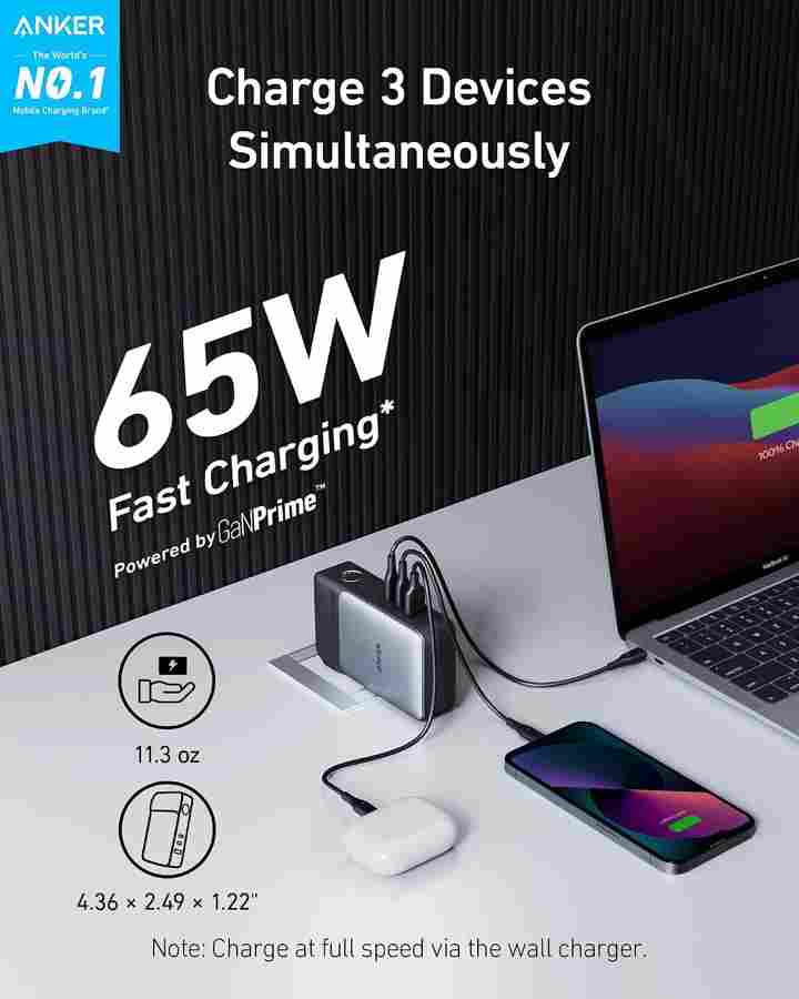 Anker 733 GaNPrime PowerCore 10000 mAh Power Bank