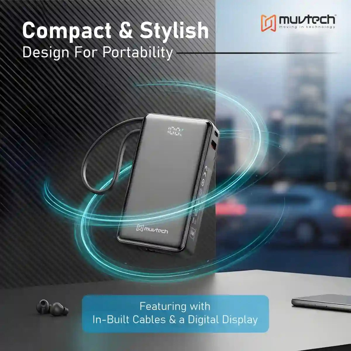 Muvtech Mini Mate 10000 mAh Power Bank