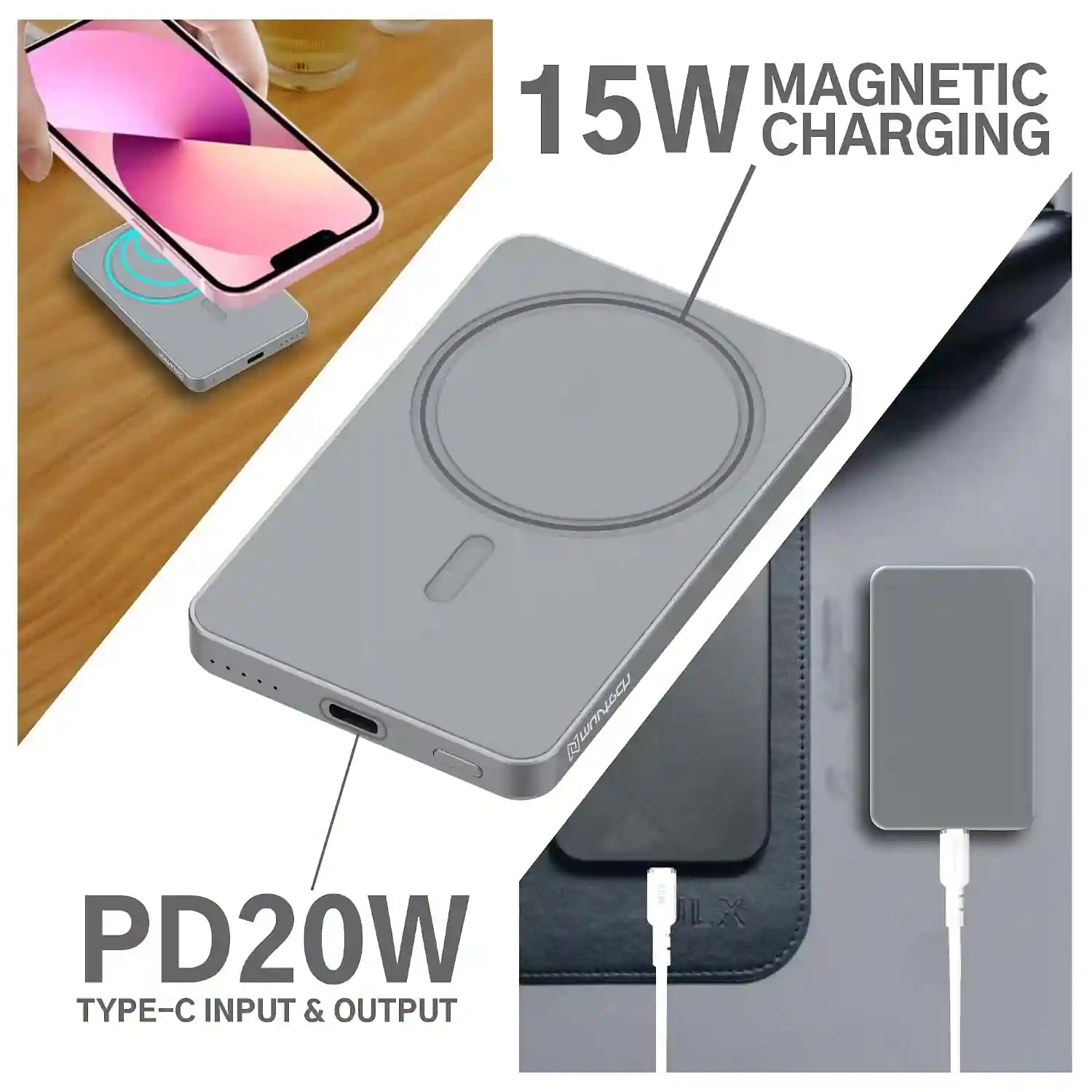 Muvtech Ultra Slim MagClick 5000 mAh Power Bank