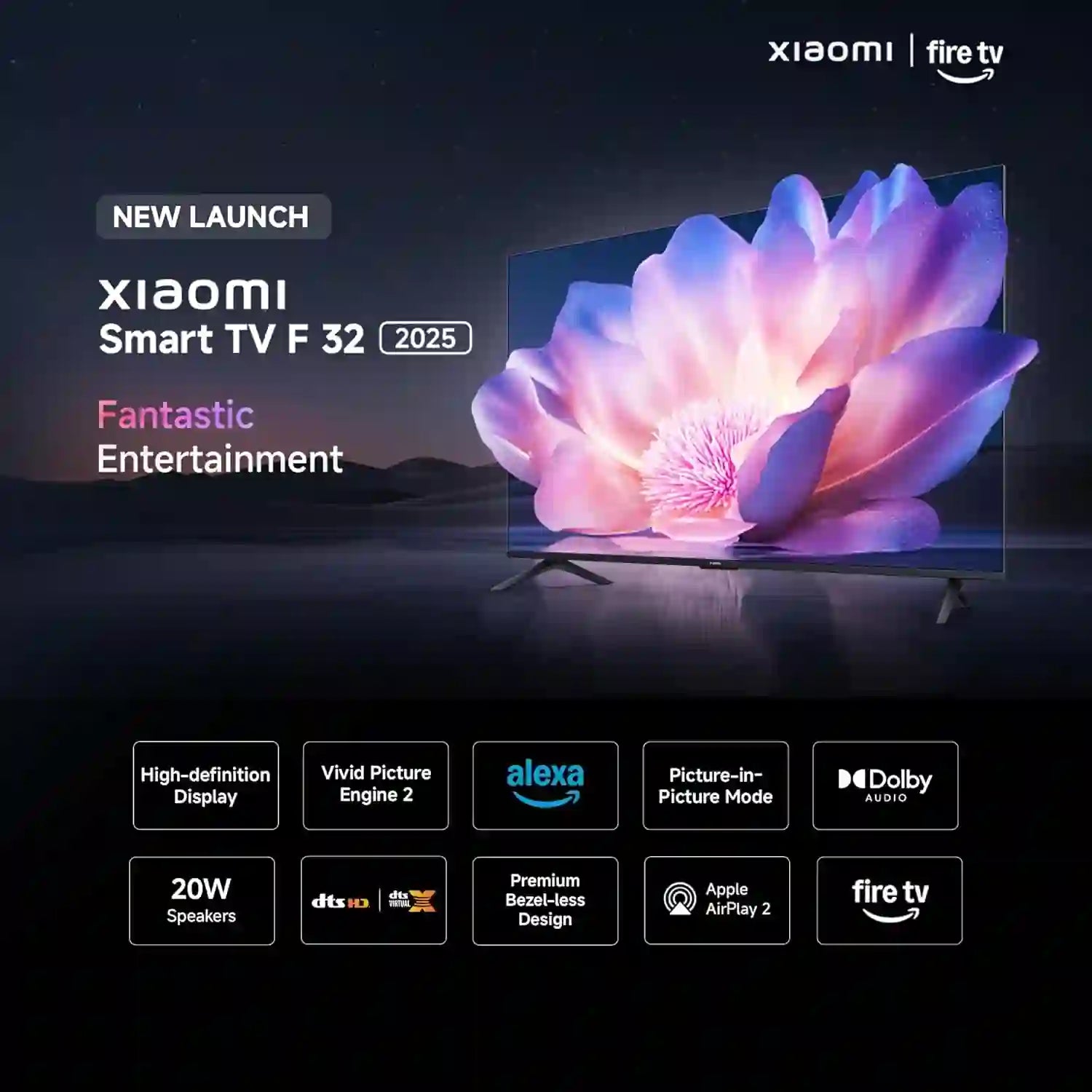Xiaomi TV F 32 inch HD Ready Smart LED TV (L32MB-FIN)