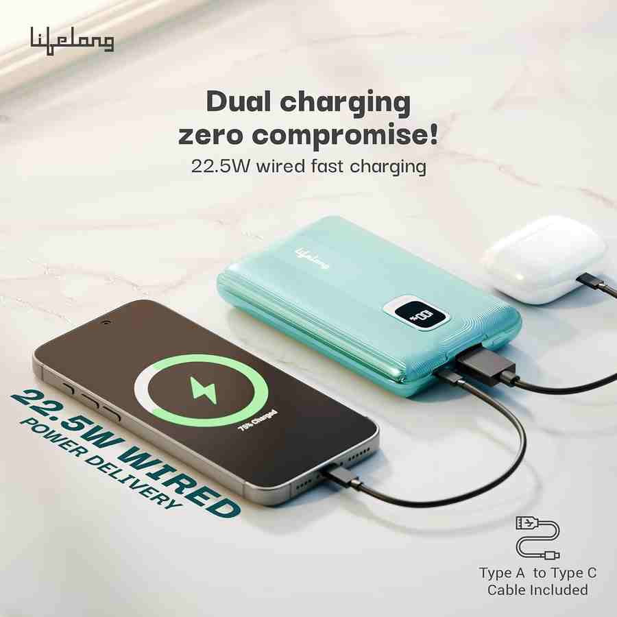Lifelong Snapcharge 20000 mAh Power Bank