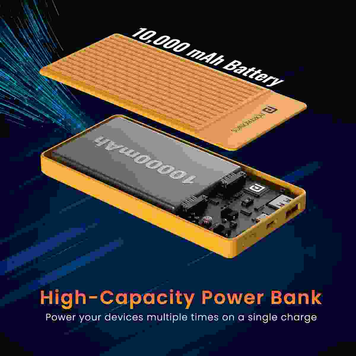 Portronics Luxcell B12 10000 mAh Power Bank