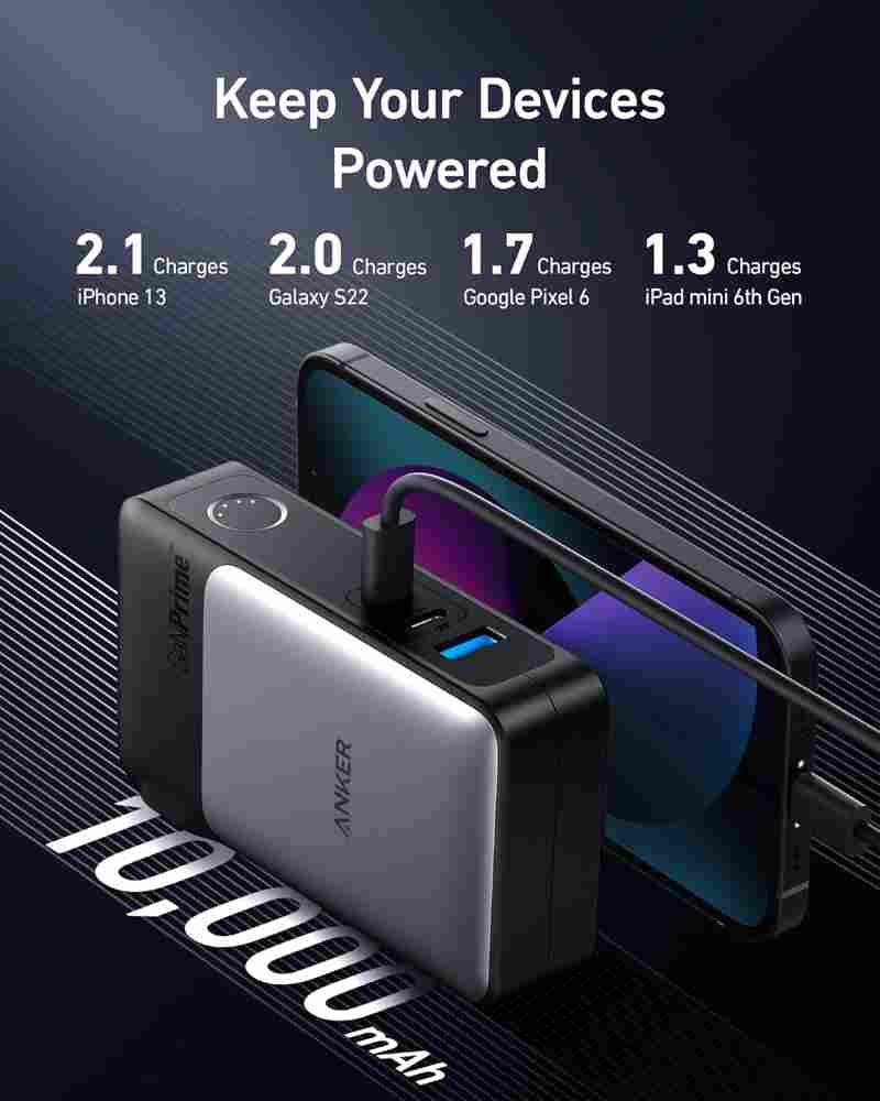 Anker 733 GaNPrime PowerCore 10000 mAh Power Bank