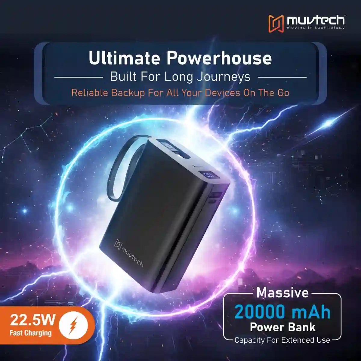 MuvTech Nano Tank 20000 mAh Power Bank