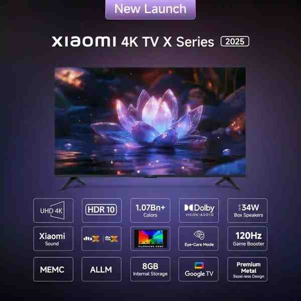 Xiaomi X Series 2025 43 inch Ultra HD 4K Smart LED TV (L43MB-AIN)