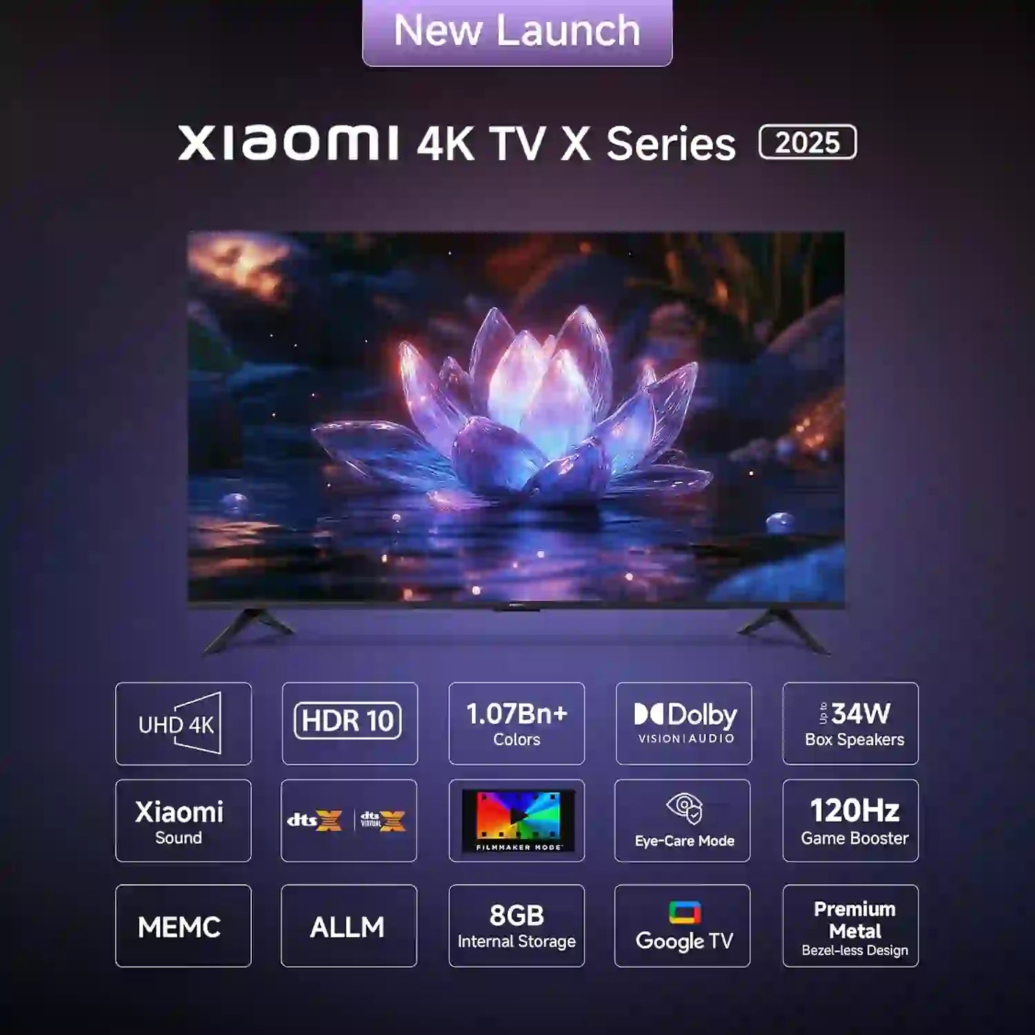 Xiaomi X Series 2025 55 inch Ultra HD 4K Smart LED TV (L55MB-AIN)
