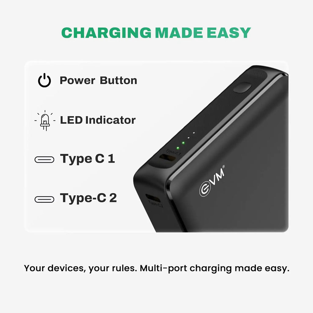 EVM EnFast Ace 10000 mAh Power Bank