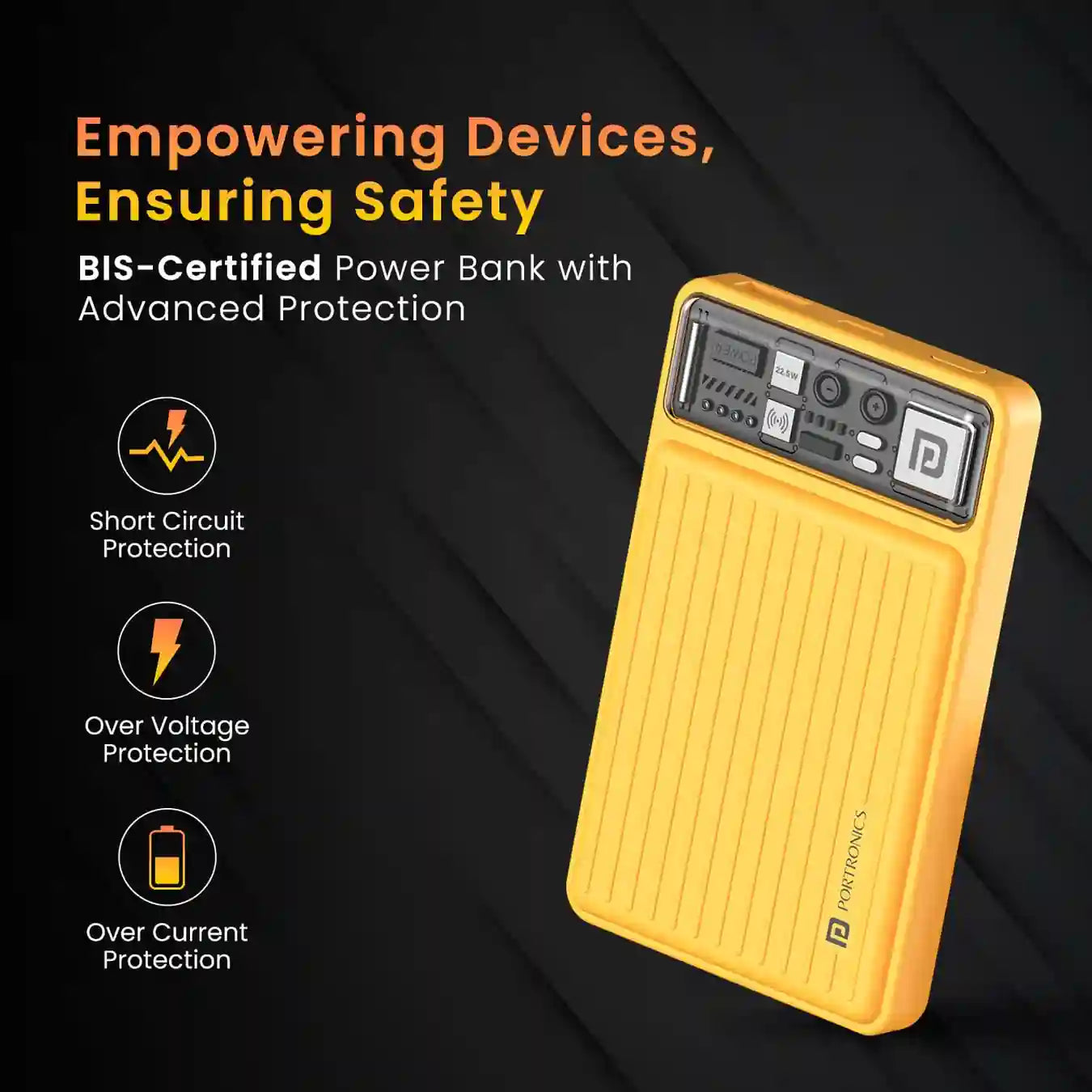 Portronics Luxcell Wireless Mini 10K 10000 mAh Power Bank