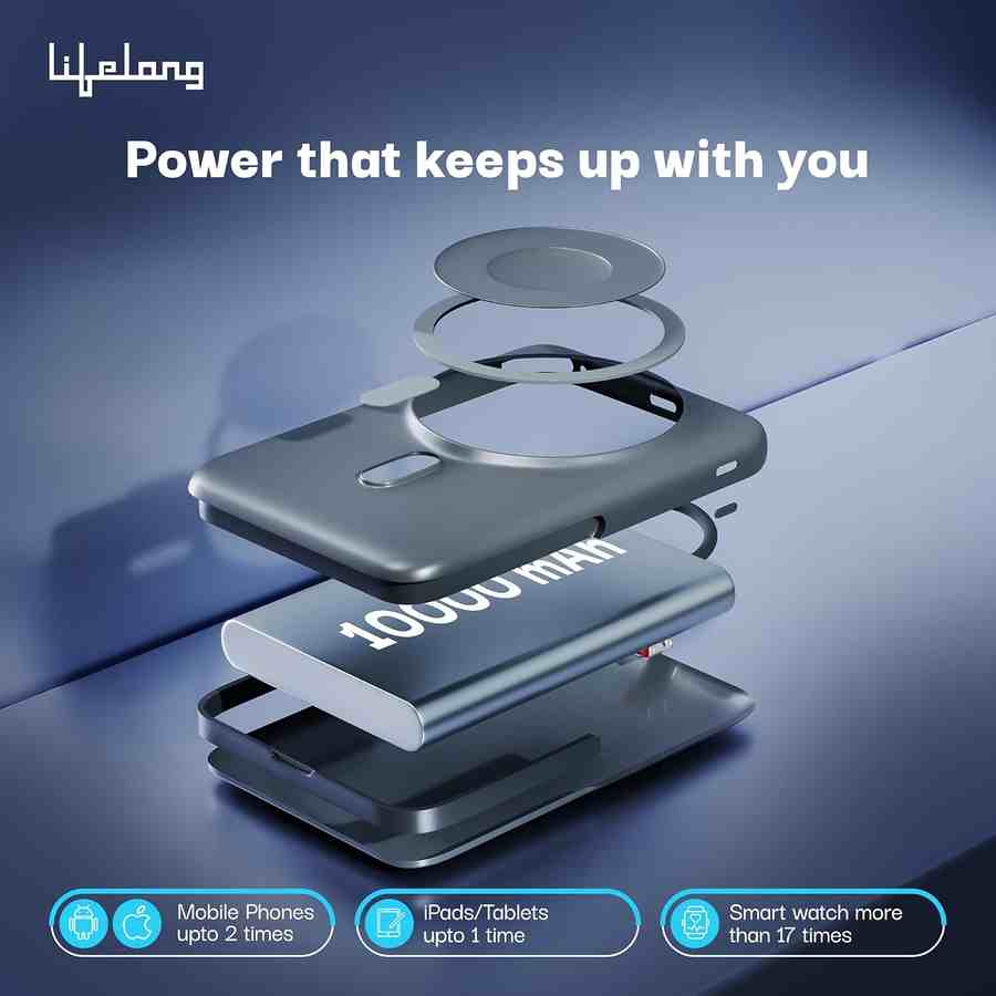 Lifelong SnapVolt 10000 mAh Power Bank